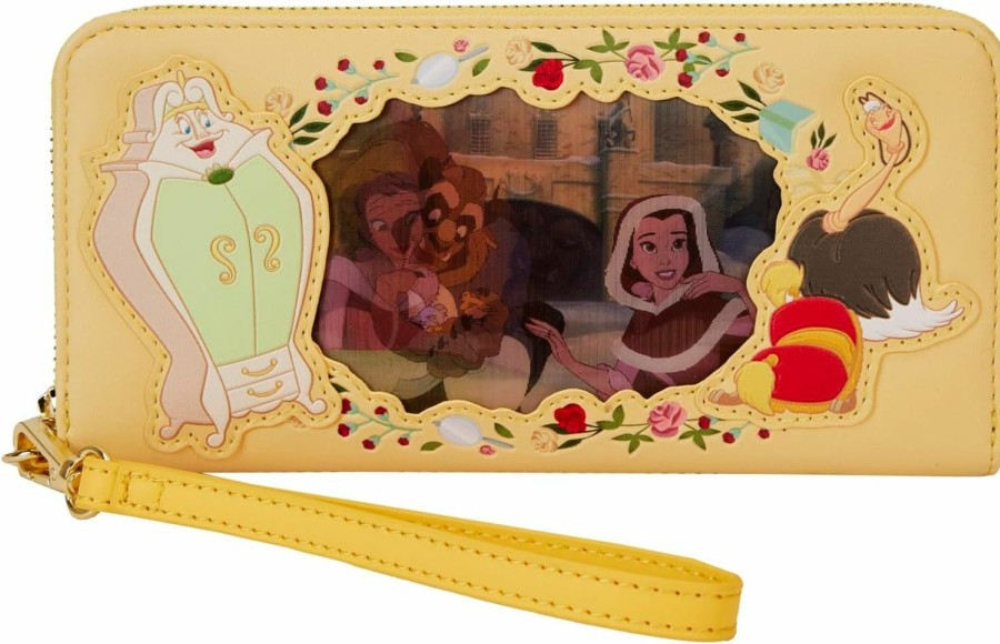 Wholesale Loungefly Loungefly Disney Princess Beauty And The Beast Belle Lenticular Wristlet