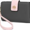 Online MKF Collection Mkf Collection Wristlet Wallet For Women, Multi Compartment Color Block Wristlet Strap Purse Cognac Brown By Mia K