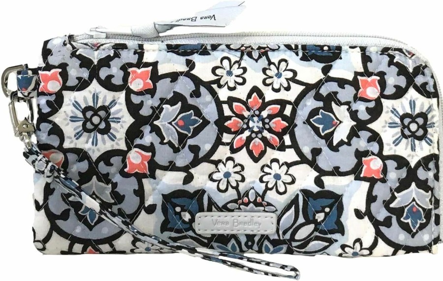 Hot Vera Bradley Vera Bradley Women'S Rfid Tech Wristlet Clear Touchscreen Back, One Size