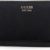 Clearance GUESS Guess Womens Wallet, Wristlet, Zip Around, Wallet Wristlet Clutch, Black, One Size Us