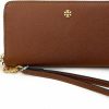 Clearance Tory Burch Tory Burch Women'S Emerson Wristlet Zip Continental Wallet (Moose)