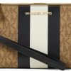 Clearance Michael Kors Michael Kors Jet Set Double Zip Wristlet Husk Multi One Size