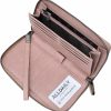 New Alldaily Women'S Rfid Blocking Leather Zip Around Wallet Large Phone Holder Clutch Travel Purse Wristlet (Black)