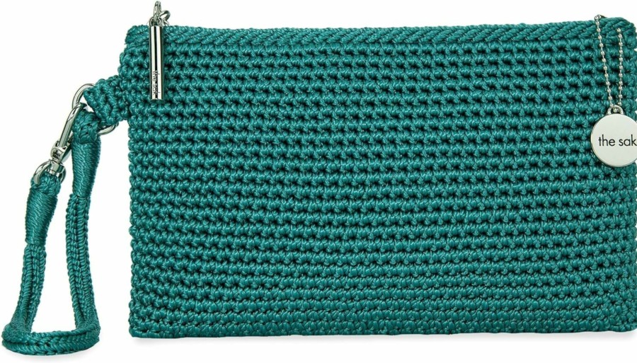 New The Sak The Sak Vita Wristlet In Crochet, Single Wrist Strap & Card Pockets