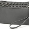 Clearance VASCHY Vaschy Wristlet Clutch Purses, Sac Large Studs Soft Faux Leather Crossbody Evening Clutch Wallet For Women