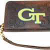 New Gameday Boots Ncaa Georgia Tech Women'S Techgeorgia Wristlet, Brass, 8 X 5 1\"/2