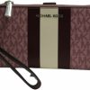 Best Michael Kors Michael Kors Jet Set Double Zip Wristlet One Size (Royal Pink Multi)