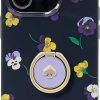 New Kate Spade New York Kate Spade New York Pansy Toss And Ring Resin Iphone 14 Case Blue