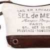 Clearance Myra Bag Myra Bags Spunky Canvas & Leather Pouch Wristlet S-1960