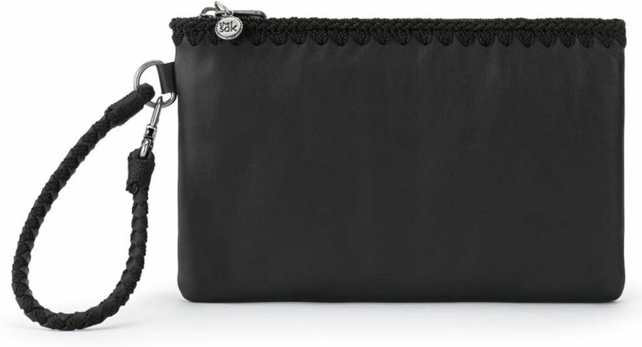 Online The Sak The Sak Vita Wristlet In Leather, Convertible Design With Adjustable Straps, Black