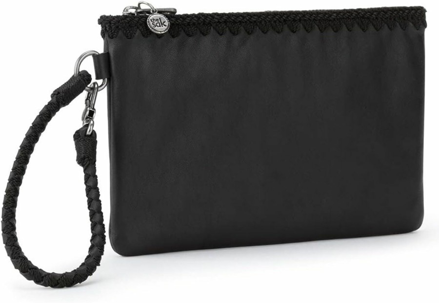 Online The Sak The Sak Vita Wristlet In Leather, Convertible Design With Adjustable Straps, Black