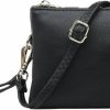 Online JEN & CO. Jen & Co. Small Crossbody Bags For Women - Wristlet Purses For Women Clutch Bag Riley 3 Compartment Crossbody/Wristlet Bag, Black (M013-Bk)