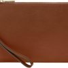 New Fossil Fossil Women'S Leather Wristlet Wallet Pouch With Removable Strap For Women