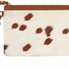 Best NGF Ngf Womens Zipper Wristlet Cowhide Clutch Real Leather Hair On Wallet Western Purse, Handbag Organizer For Women