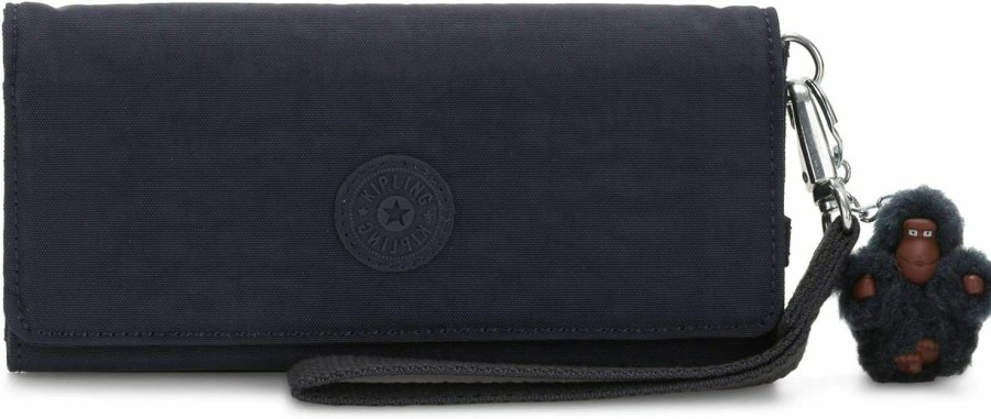 New Kipling Kipling Rubi Large Wristlet Wallet True Blue Tonal