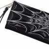 Hot kreepsville 666 Kreepsville 666 Elvira Women'S Spiderweb Flap Trifold Wristlet Wallet Macabre Mobile Silver Edition Clutch