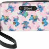 New Disney Disney Wallet Wristlet Zip Clutch Faux Leather (Winnie The Pooh Blue)