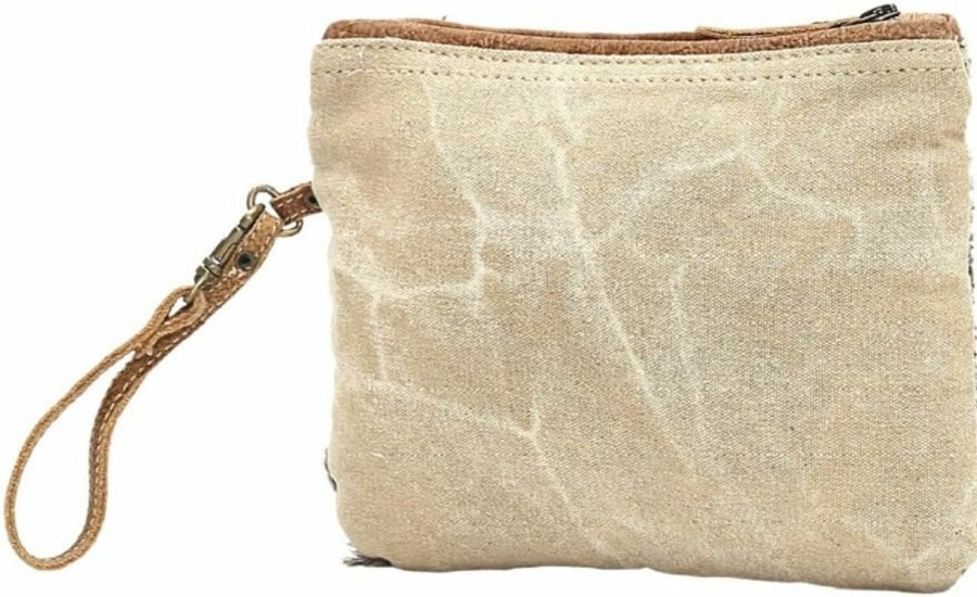 Hot Myra Bag Myra Bag Hide Segmented Denim & Cowhide Wristlet Bag S-1015