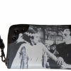 Clearance Rock Rebel Rock Rebel Universal Monsters Wristlet Frankenstein And The Bride Zip Around Wallet With Metal Dome Studs