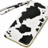 Hot Wabilu Cow Print Pu Leather Wallet Zip Around Cash Coin Card Phone Holder Women Girls Wallet Long Wristlet Purse Clutch Handbag