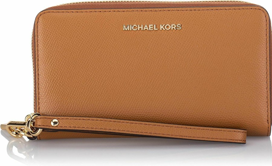 Best Michael Kors Michael Kors Large Flat Multi-Function Phone Case Acorn One Size