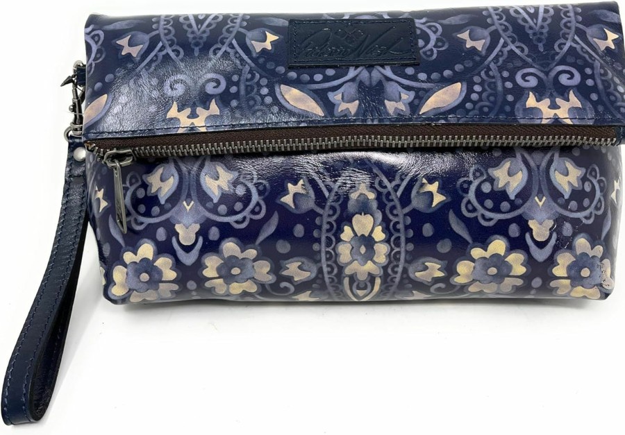 Wholesale Patricia Nash Patricia Nash Valerie Leather Foldover Clutch Wristlet, Italian Folklore