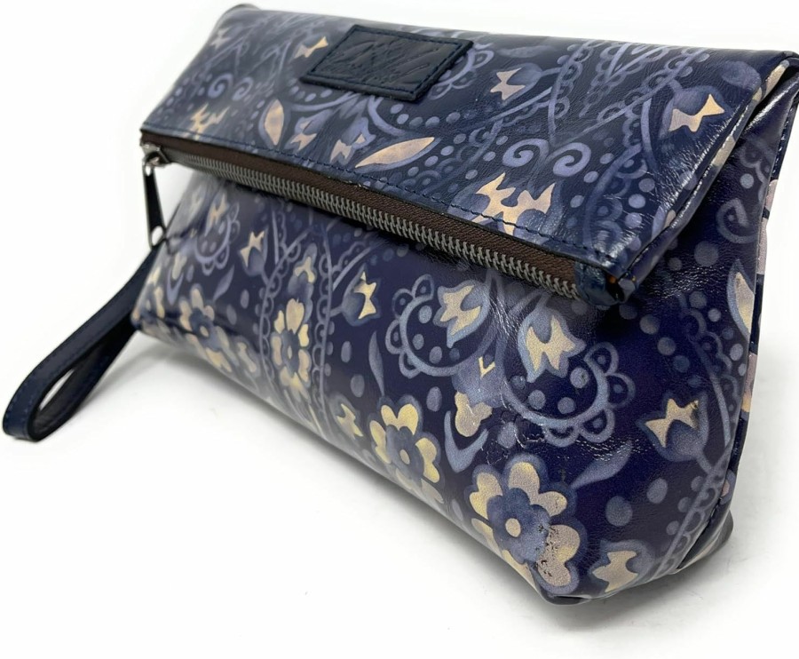 Wholesale Patricia Nash Patricia Nash Valerie Leather Foldover Clutch Wristlet, Italian Folklore