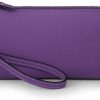 Wholesale YALUXE Yaluxe Women'S Rfid Protected Wristlet Clutch Cell Phone Wallet Multi Card Organizer Zip Purse Genuine Leather