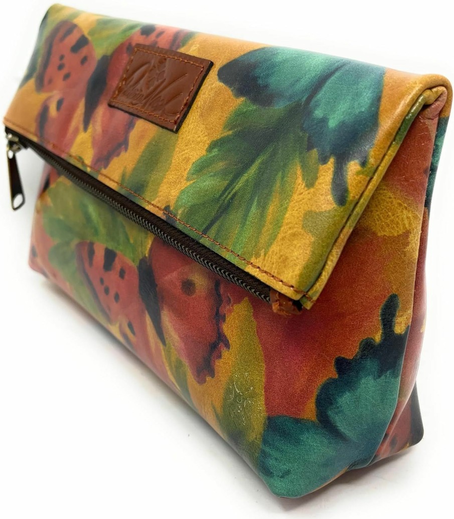 Best Patricia Nash Patricia Nash Valerie Leather Foldover Clutch Wristlet, Watercolor