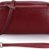 Hot Smith Sursee Smith Sursee Women'S Genuine Leather Wristlet Clutch Wallet Purses Small Crossbody Bags 7 Inch Shoulder Handbag 2 Straps