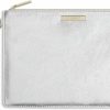 Clearance KATIE LOXTON Katie Loxton Luxe Womens Medium Vegan Leather Wristlet Strap Clutch Purse Metallic