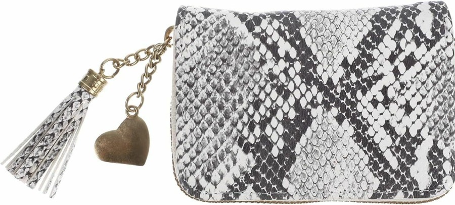 New PACKOVE Packove Snakeskin Wristlet Purse Snakeskin Print Wallet Animal Print Wallet Snake Skin Purse Snakeskin Zip Around Wallet Zipper Long Purse For Women