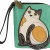 New CHALA Chala Cat Zip-Around Wristlet Wallet, Cat Mom Gift