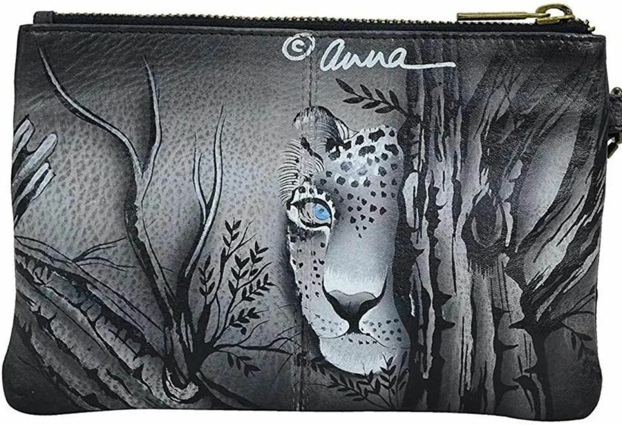 Clearance Anna by Anuschka Anna By Anuschka Hand Painted Women'S Leather Wristlet Organizer Wallet