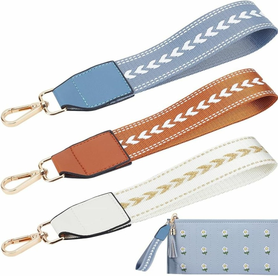 Best WADORN Wadorn 3 Colors Wallet Wristlet Straps, 9.6 Inch Nylon Clutch Bag Straps Key Chain Holder Phone Earphone Wristlet Straps For Men Women