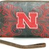 Hot Gameday Boots Ncaa Nebraska Cornhuskers Women'S U Of Nebraskau Wristlet, Brass, 8 X 5 1\"/2