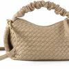 Wholesale SHARPAD Sharpad Woven Handbags For Women, Vegan Leather Crossbody Bag With Detachable Strap Shoulderbag, Weave Wristlet Clutch