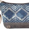 Online Myra Bag Myra Bag Armada Upcycled Canvas & Cowhide Leather Pouch Wristlet Bag S-1606