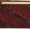 Clearance Fossil Fossil Women'S Liza Leather Zip Around Clutch Wallet With Retractable Wristlet Strap For Women