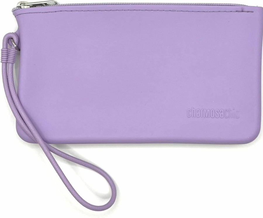 New Charmosa Chic Charmosa Chic Women'S Pyramids Plastic Wristlet Wallet | Vegan (Nude)