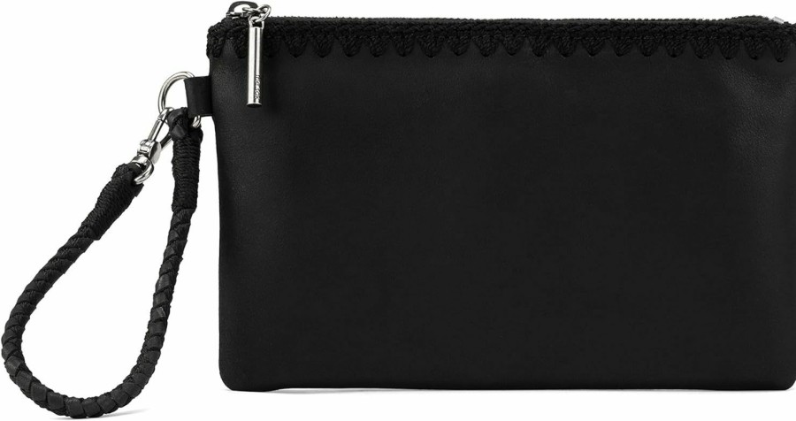 Best The Sak The Sak Vita Wristlet In Leather, Convertible Design With Adjustable Straps, Black