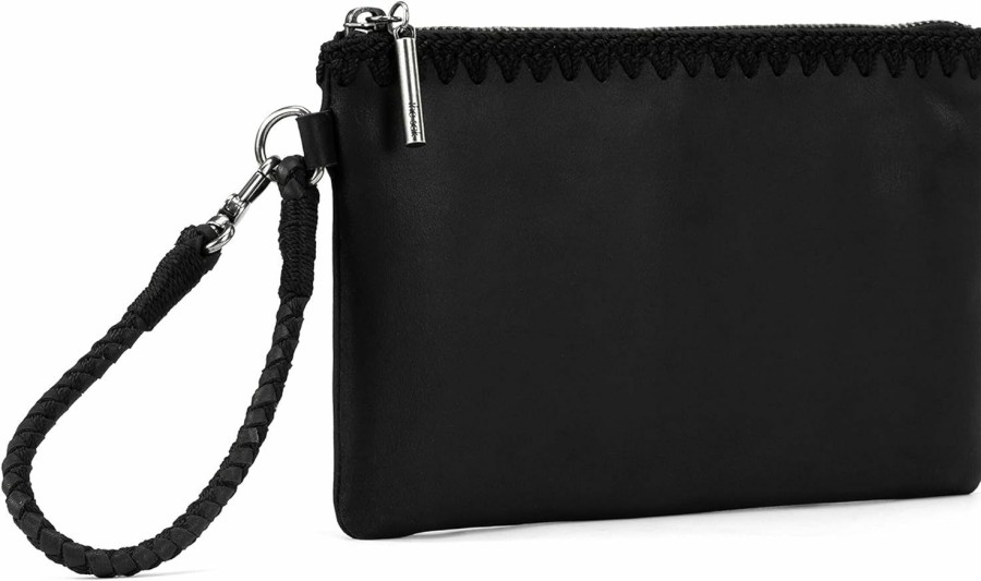 Best The Sak The Sak Vita Wristlet In Leather, Convertible Design With Adjustable Straps, Black