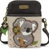 Wholesale CHALA Chala Cell Phone Crossbody Purse-Women Pu Leather/Canvas Multicolor Handbag With Adjustable Strap