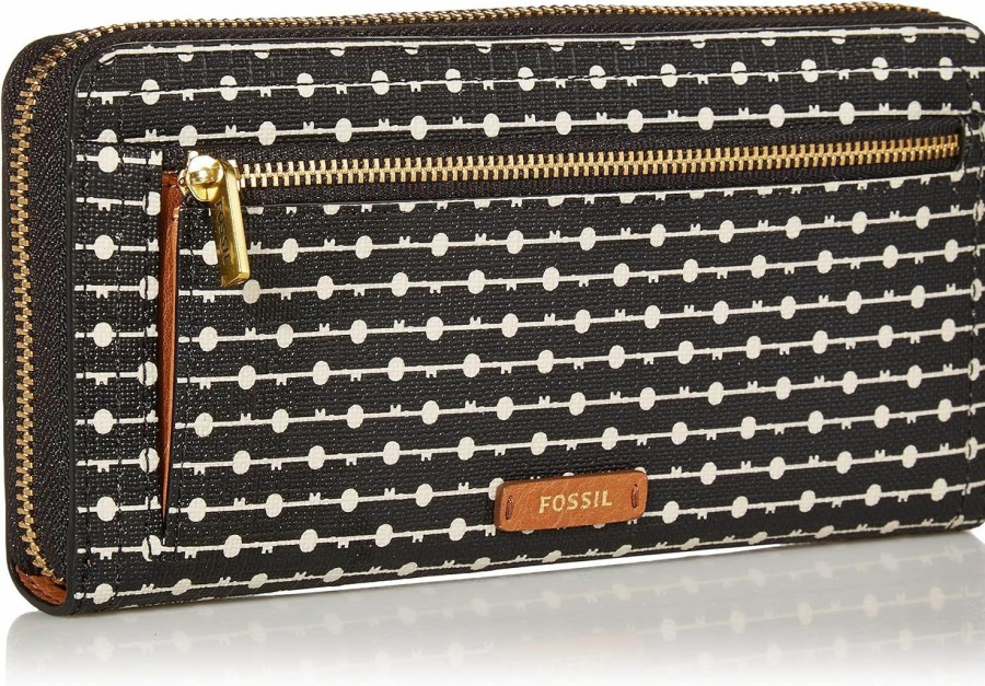 Clearance Fossil Fossil Logan Zip Around Clutch