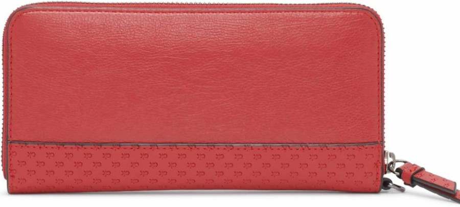 Clearance Calvin Klein Calvin Klein Key Item Saffiano Continental Zip Around Wallet With Wristlet Strap