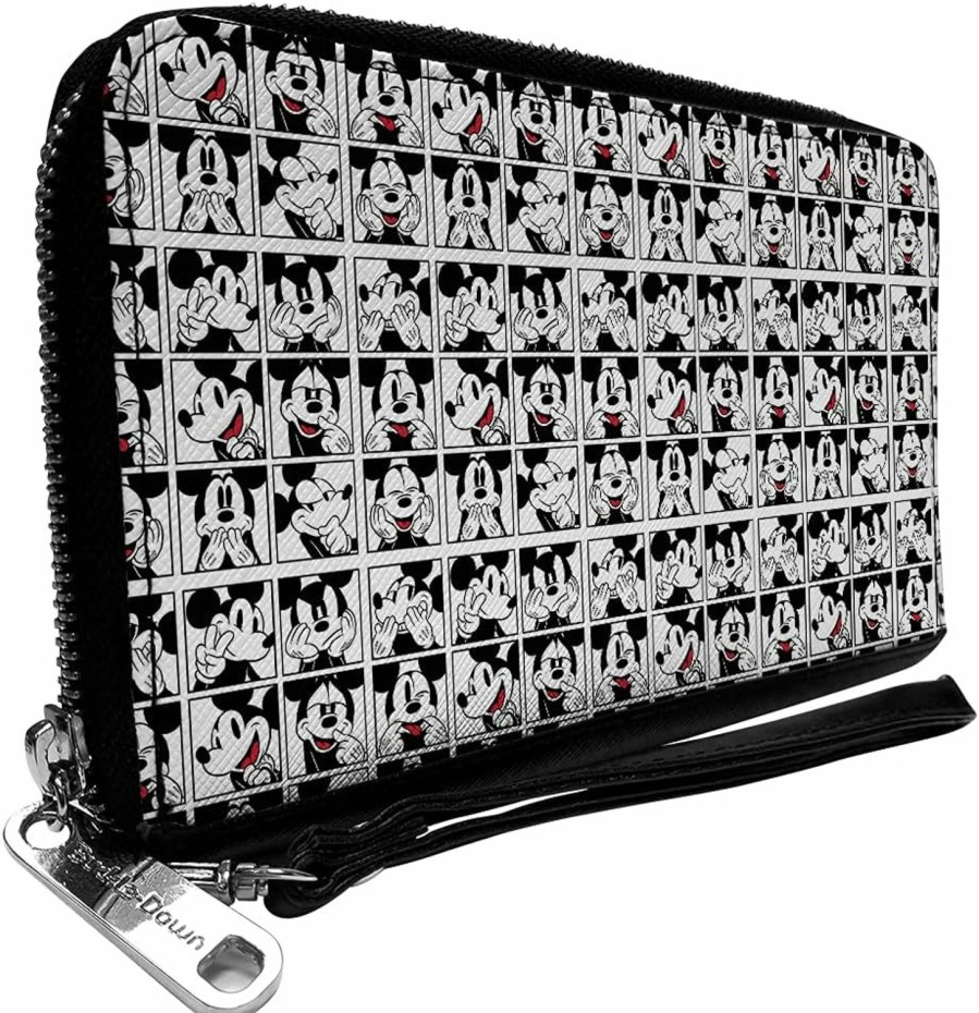 Best Buckle-Down Buckle-Down Disney Mickey Mouse Designer Women Wallet Perfect Aesthetic Wristlet Zip Clutch For Women