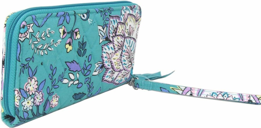 Hot Vera Bradley Vera Bradley Women'S Cotton Accordion Wristlet With Rfid Protection