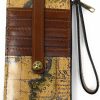 Wholesale Patricia Nash Patricia Nash Alanna Leather Wristlet Wallet, European Map