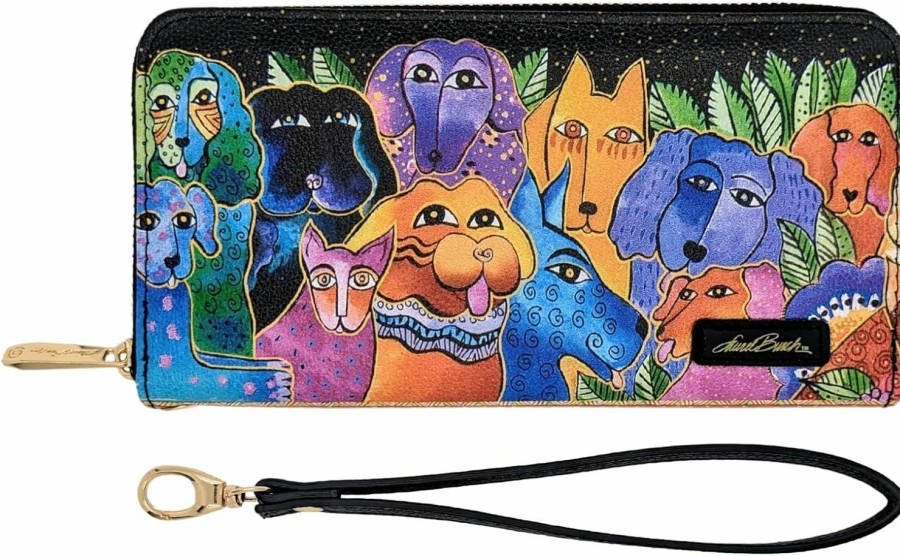 Best Monarque Monarque Wristlet Bifold Wallet Signature Collection (Laurel Burch Fantasticats)