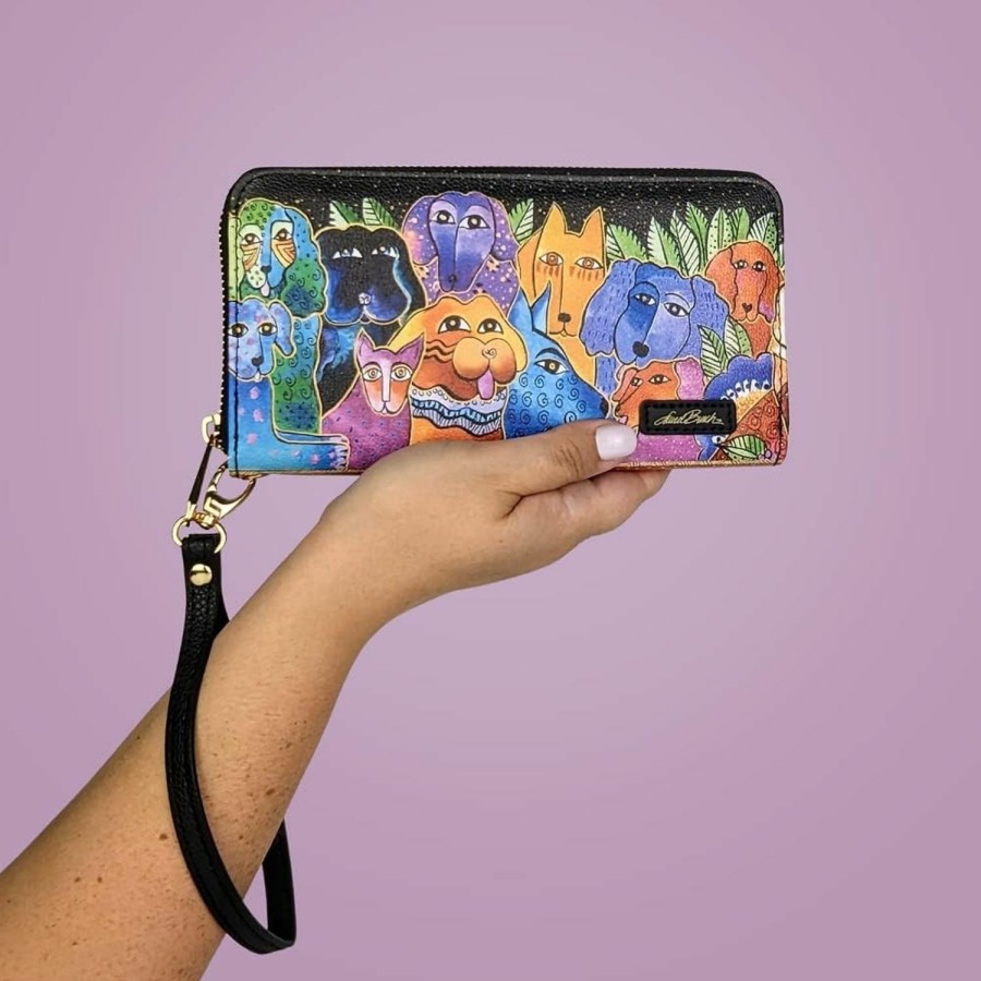 Best Monarque Monarque Wristlet Bifold Wallet Signature Collection (Laurel Burch Fantasticats)